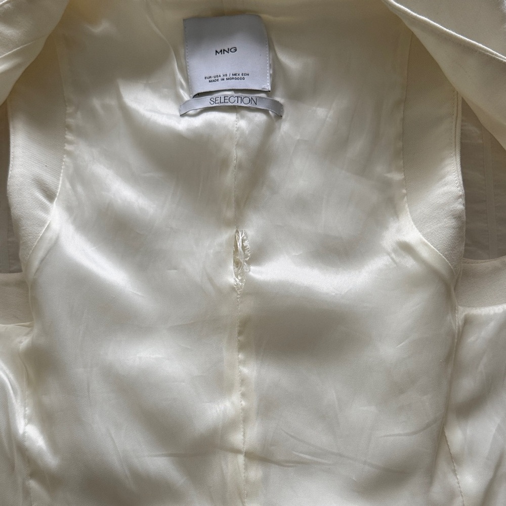 Mango Selection Cream Button Vest - Picture 4 of 5
